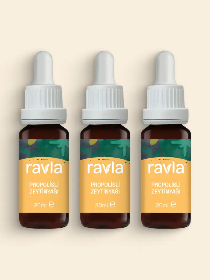 3'lü Ürün - Ravla Propolisli Zeytinyağ - 20ml