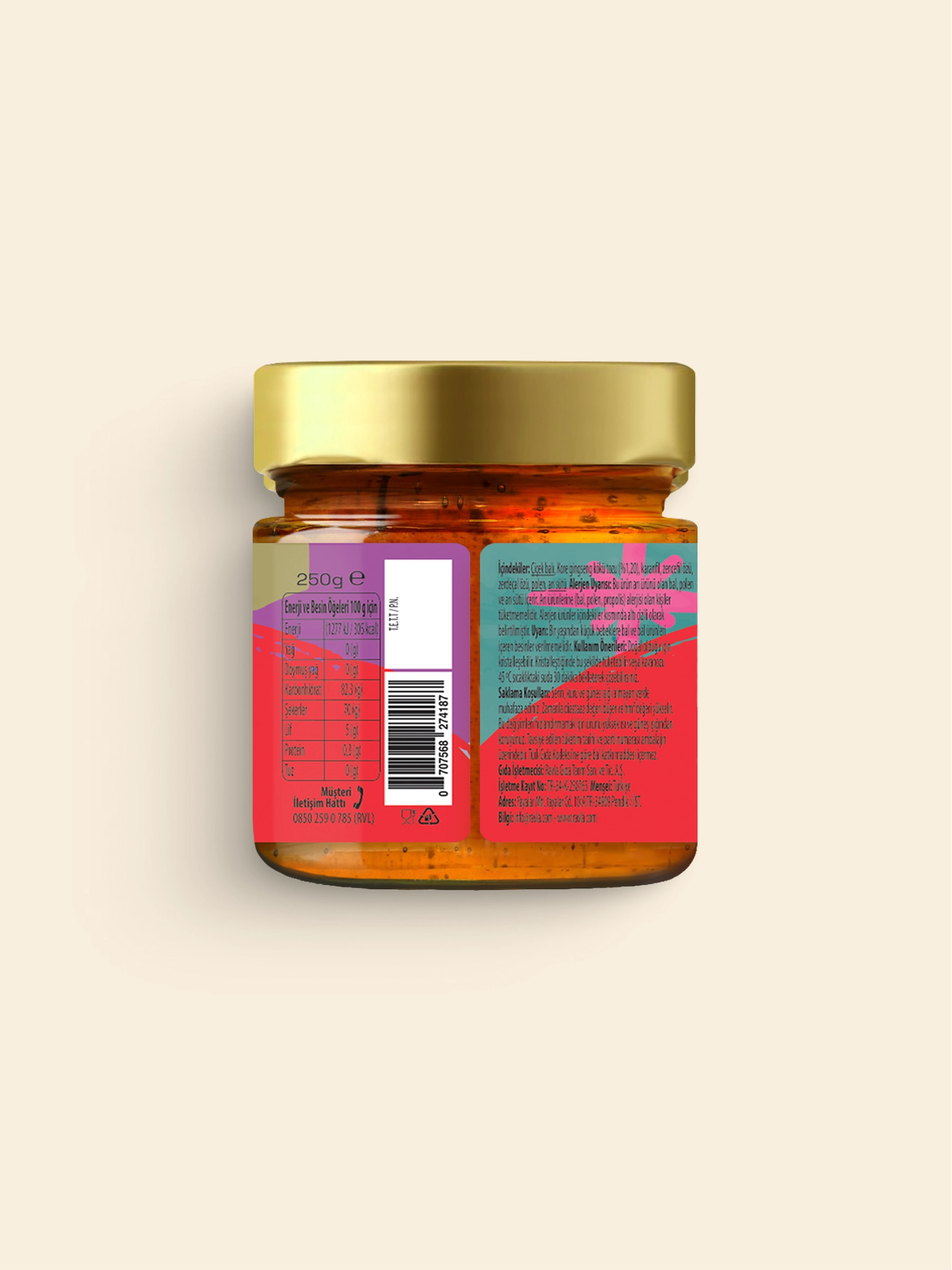 Ravla Energy Ginsengli Bal Karışım - 250g