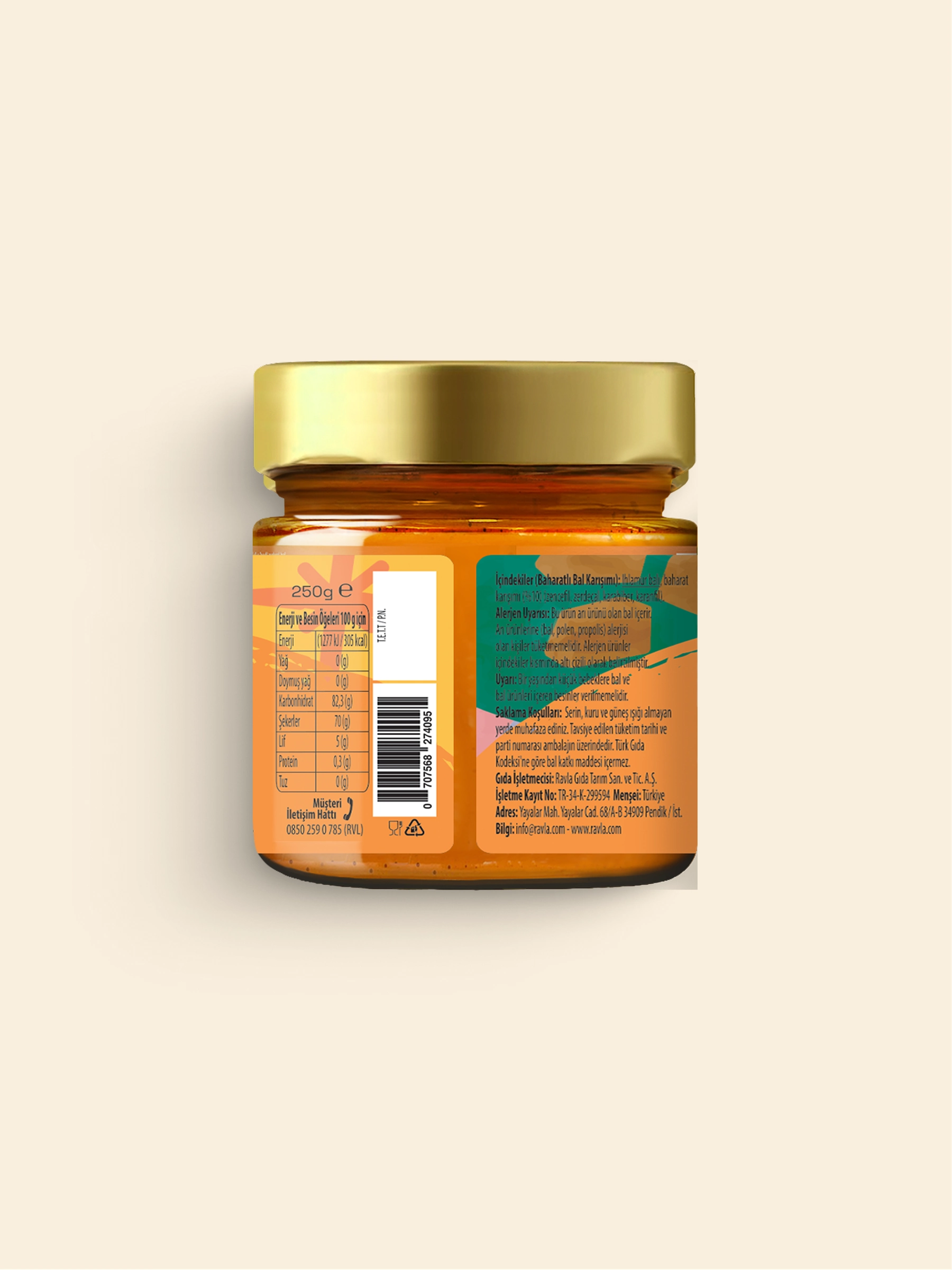 Ravla Flumix Baharatlı Bal Karışımı - 250g