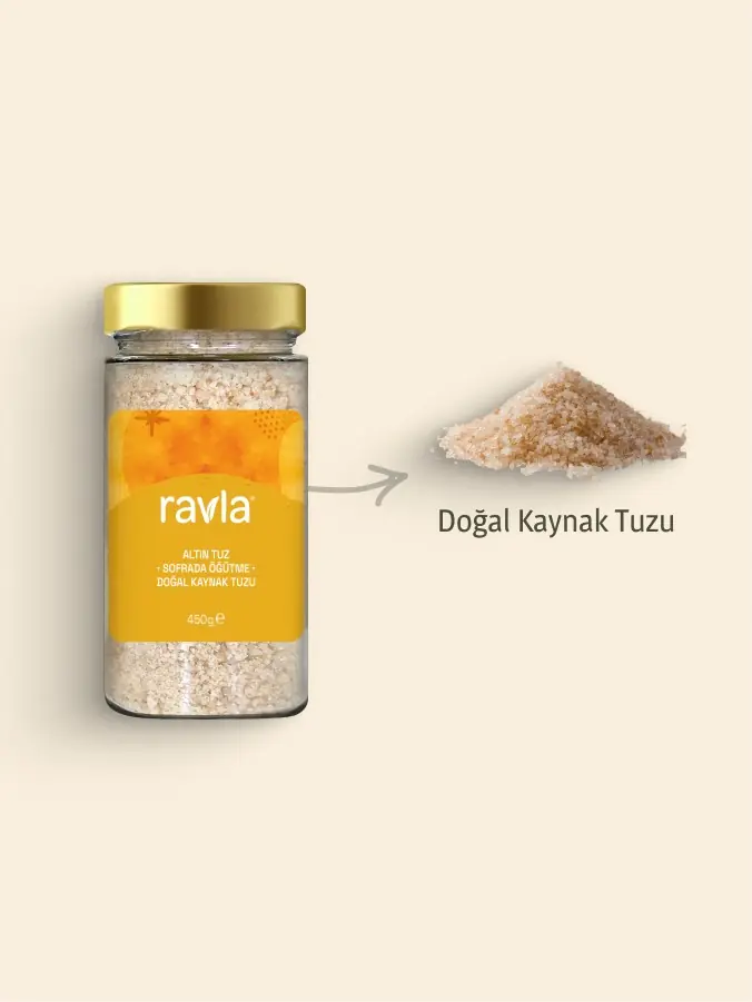 Ravla Altın Tuz - Doğal Kaynak Tuzu 450g
