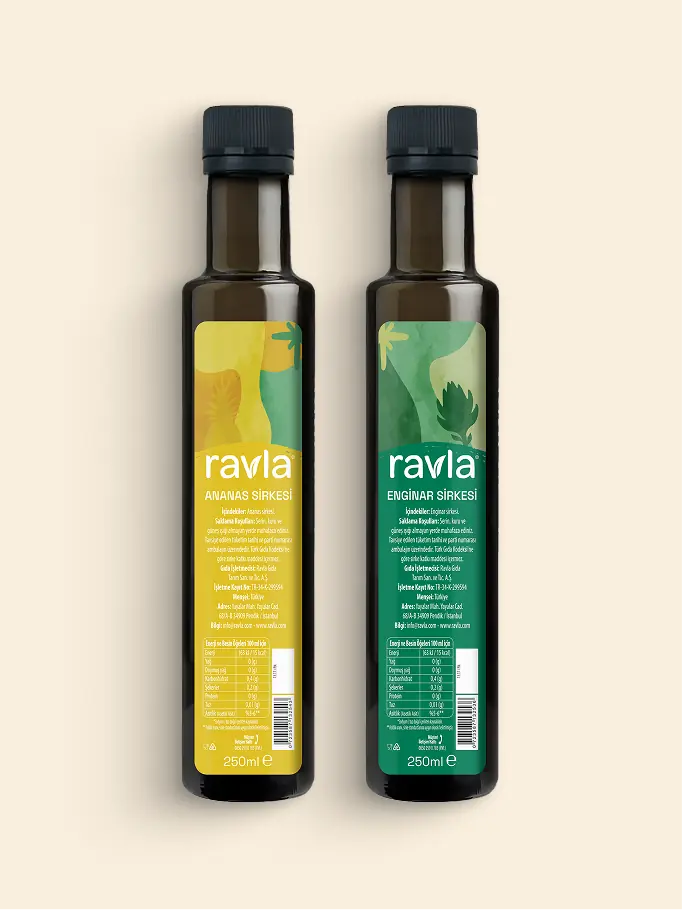 2'li Ürün - Ravla Ananas Sirkesi - 250ml / Ravla Enginar Sirkesi - 250ml