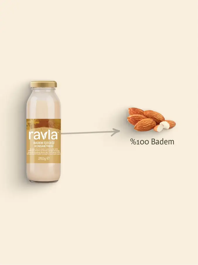 Ravla Badem İçeceği Konsantresi - 250g