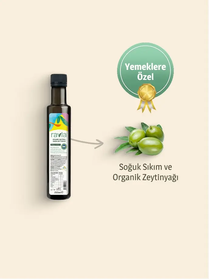 Ravla Organik Zeytinyağı 250ml – Bebek ve Çocuklara Özel Sofralık Seri