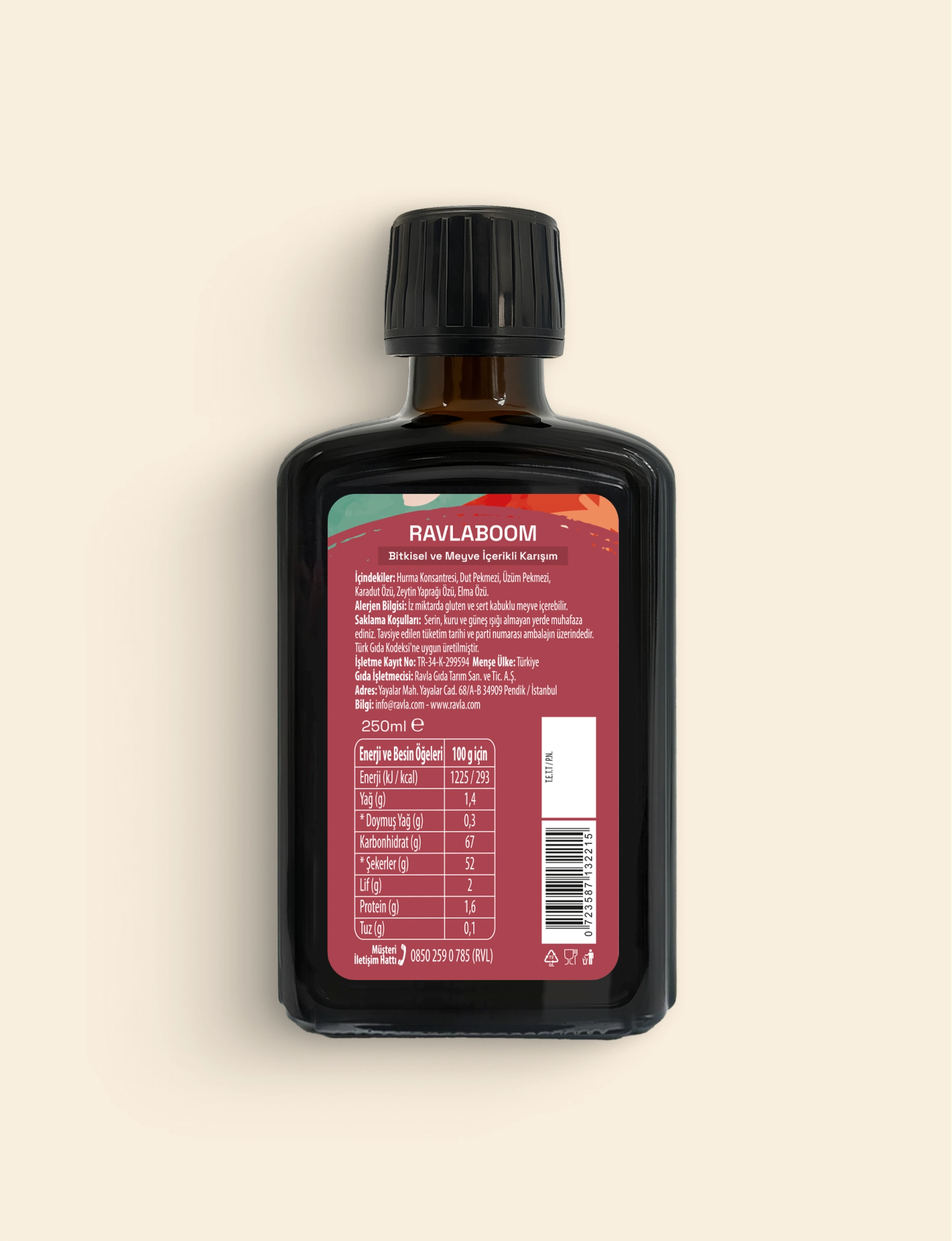Ravlaboom Bitkisel ve Meyve İçerikli Karışım - 250ml