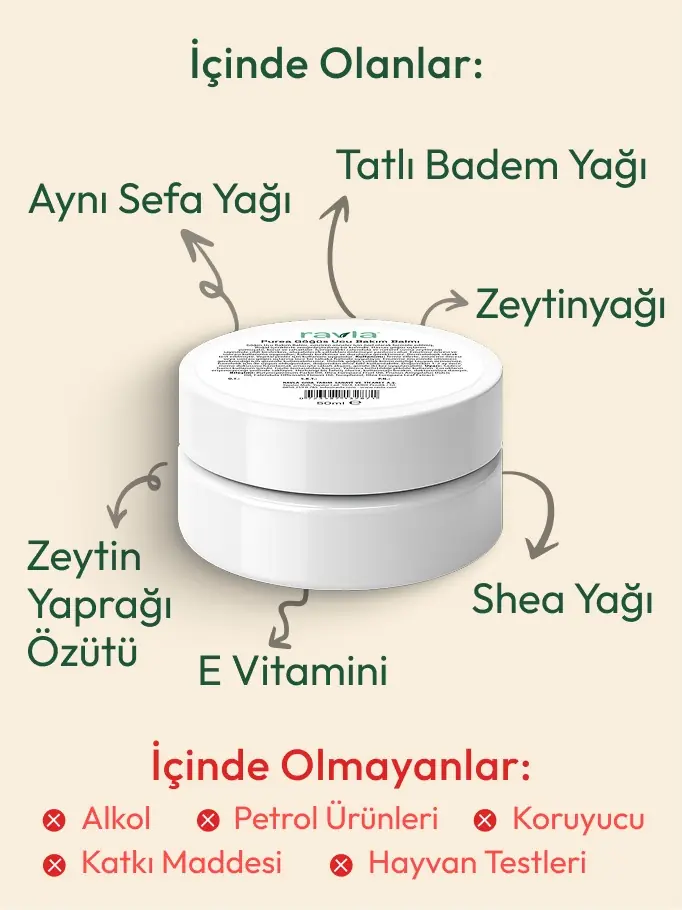 Ravla Purea Göğüs Ucu Bakım Balmı - 50ml