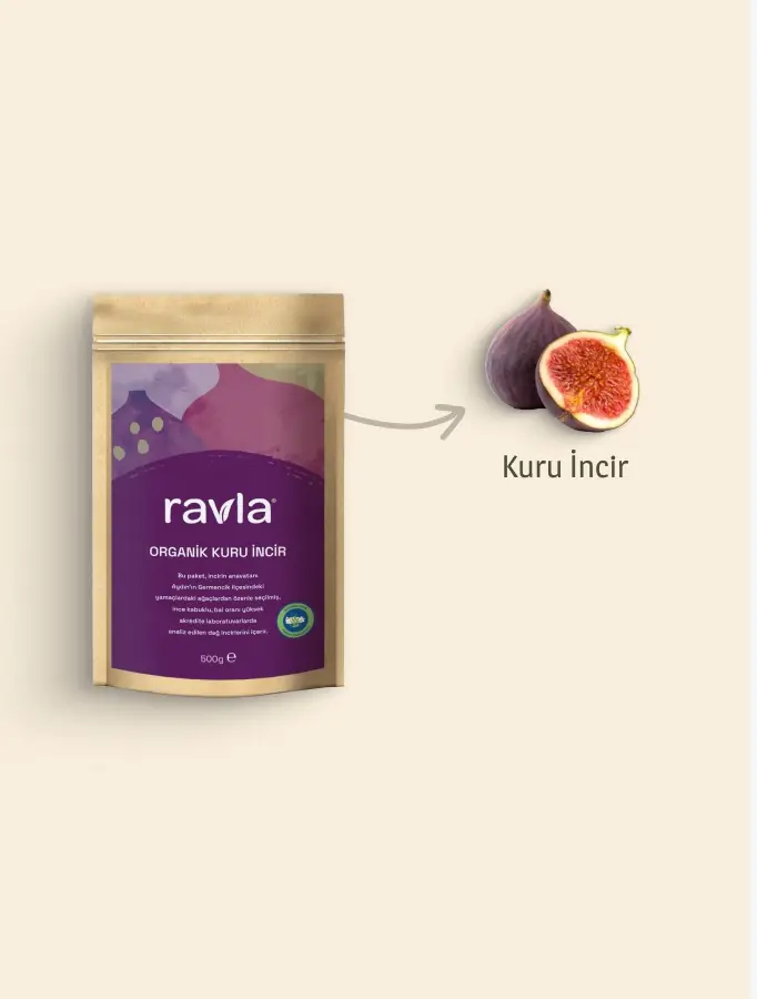 Ravla Organik Kuru İncir - 500g
