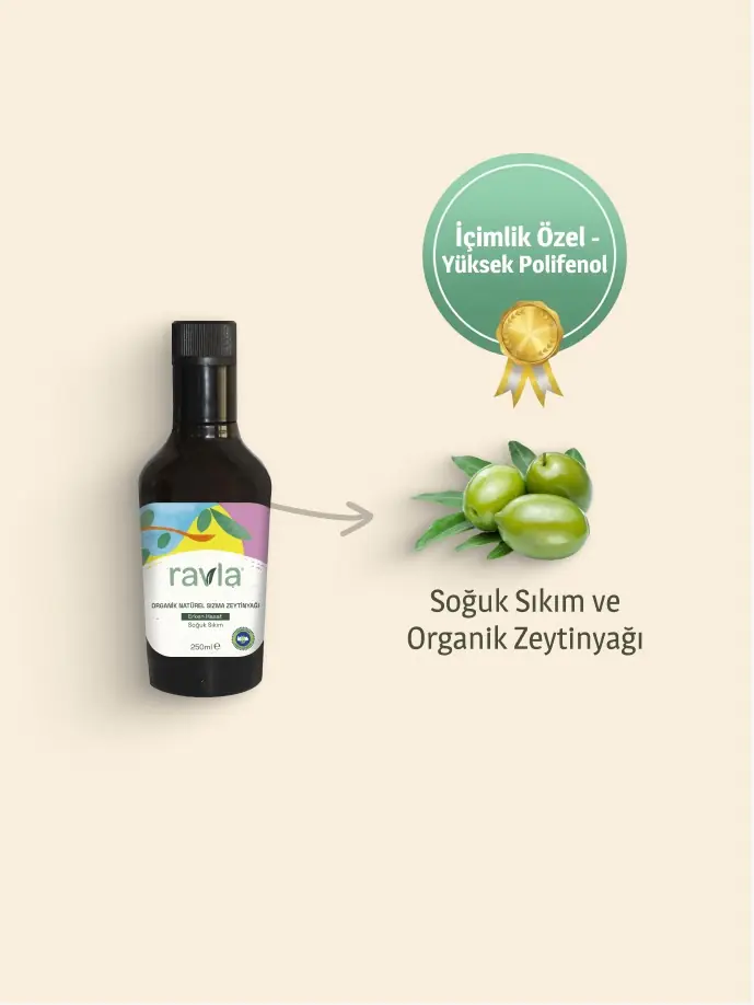 Ravla Organik Zeytinyağı – Bebek ve Çocuklara Özel Yüksek Polifenol Serisi 250ml
