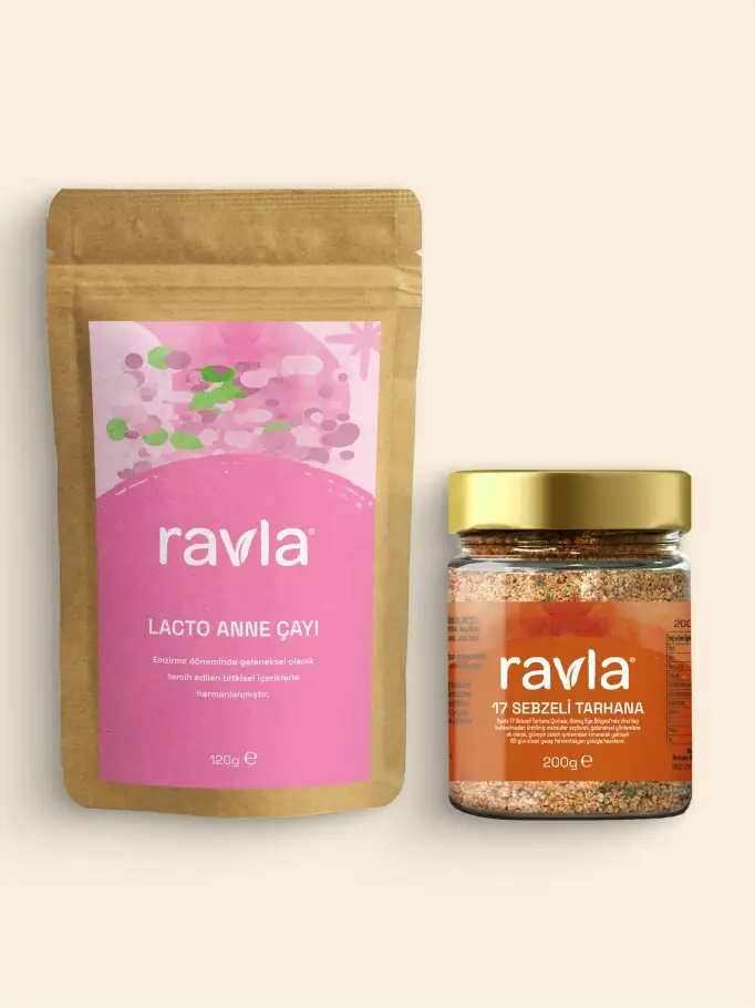 2'li Ürün - Ravla Lacto Anne Çayı - 120g / Ravla 17 Sebzeli Tarhana - 200g