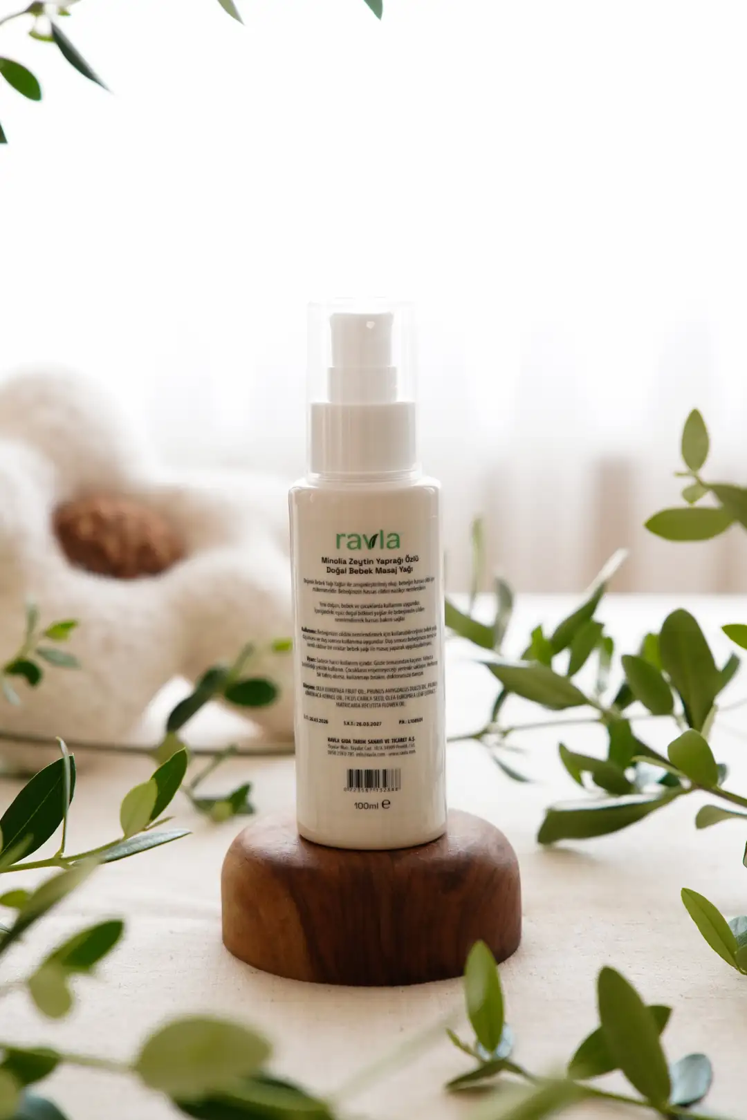 Ravla Minolia Zeytin Yaprağı Ekstratlı Bebek Masaj Yağı - 100ml