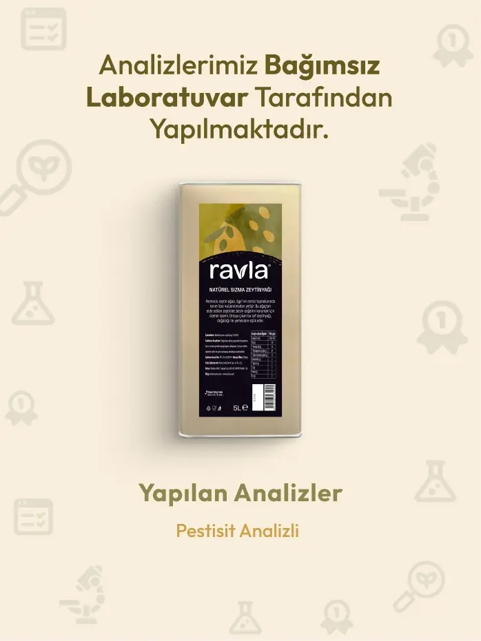 Ravla Naturel Sızma Zeytinyağı - Sofralık 5L