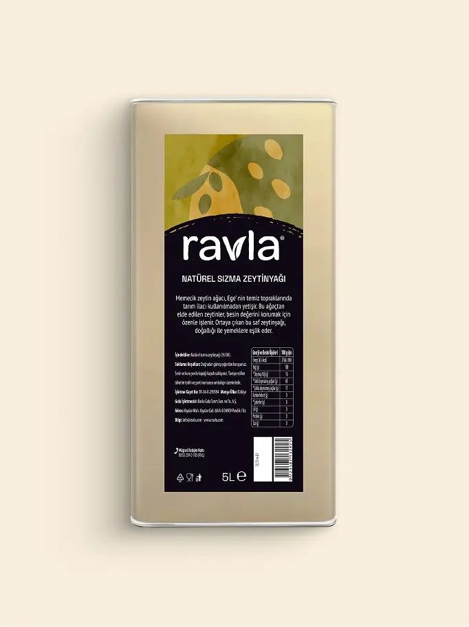 Ravla Naturel Sızma Zeytinyağı - Sofralık 5L