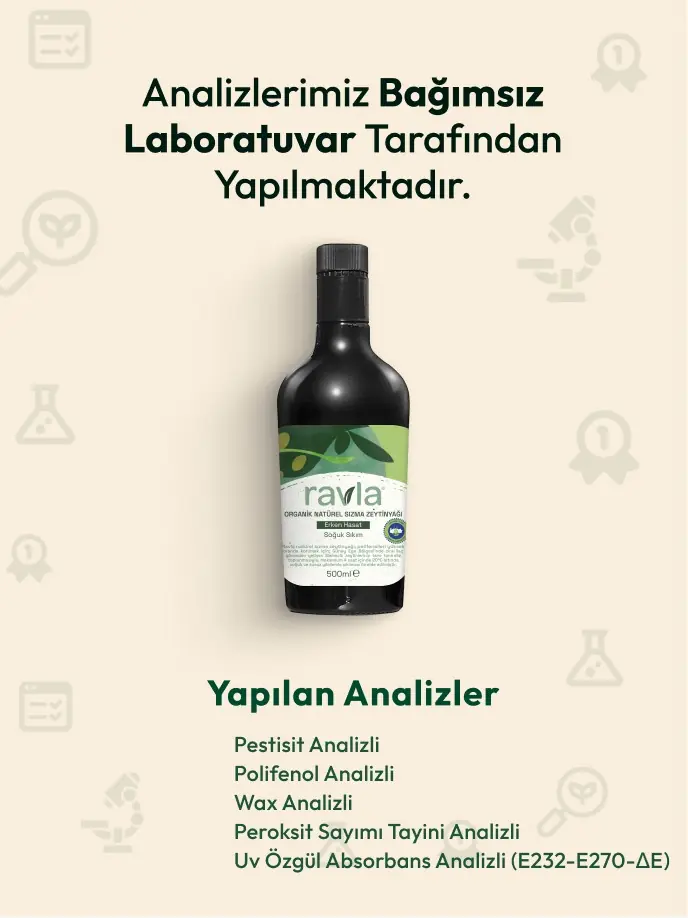 Ravla Organik Erken Hasat Zeytinyağı – İçimlik 500 ml