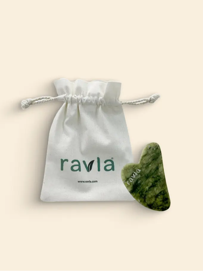 Ravla Yeşim Gua Sha Yüz Masaj Taşı